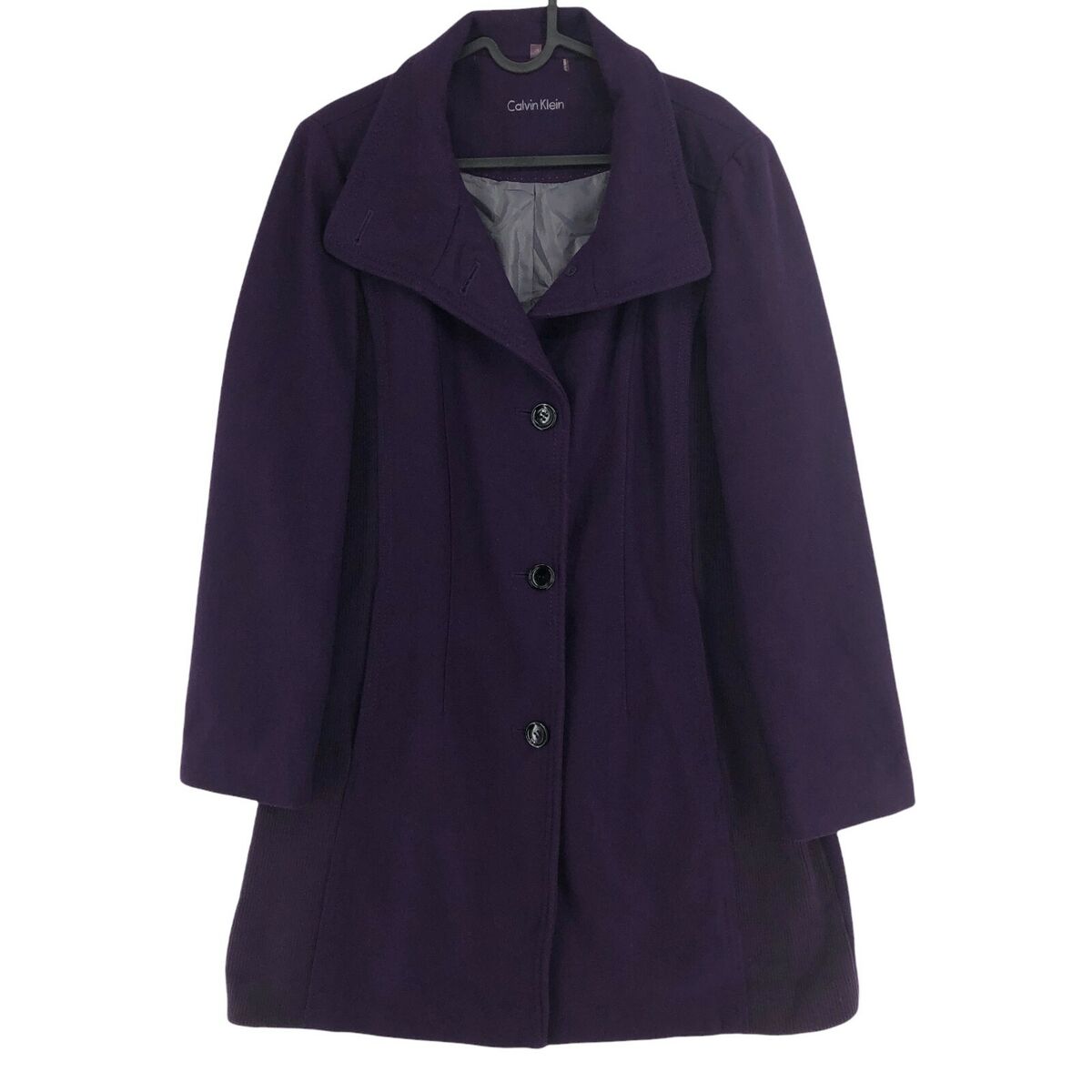 Calvin klein purple coat clearance