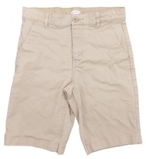 Boy's Old Navy Khaki Shorts Chino Size 12 Adjustable Waist Cotton Blend Bottoms