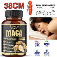 Maca Root Ginseng Ashwagandha - Extra Strength Capsules for Men and Women