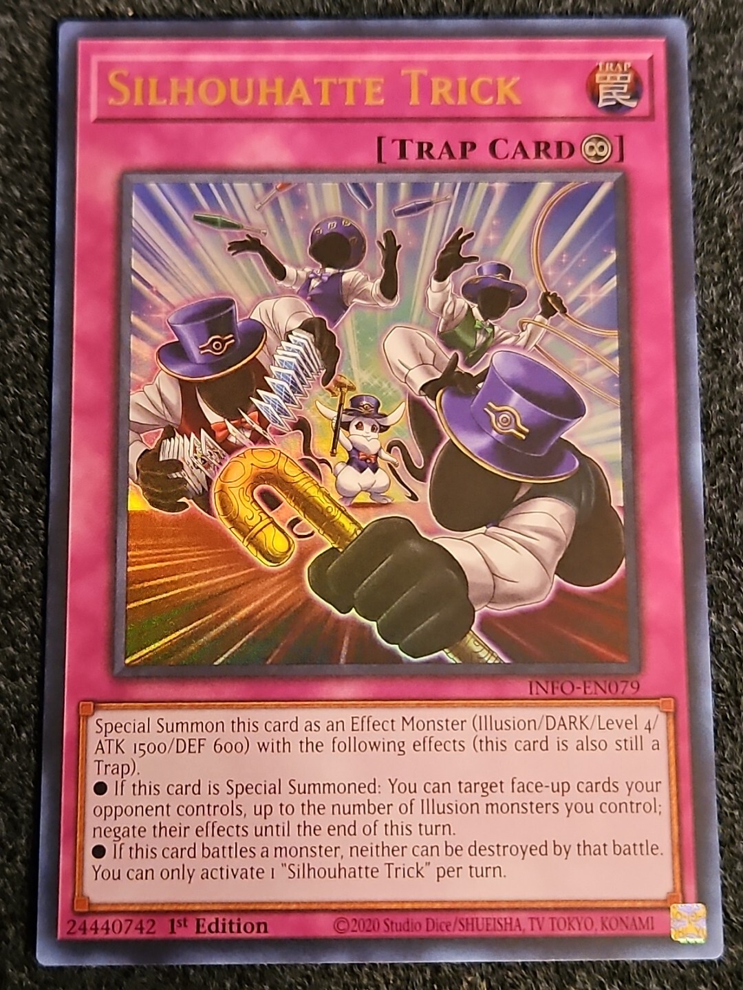 Yugioh Silhouhatte Trick INFO-EN079 - The Infinite Forbidden NM