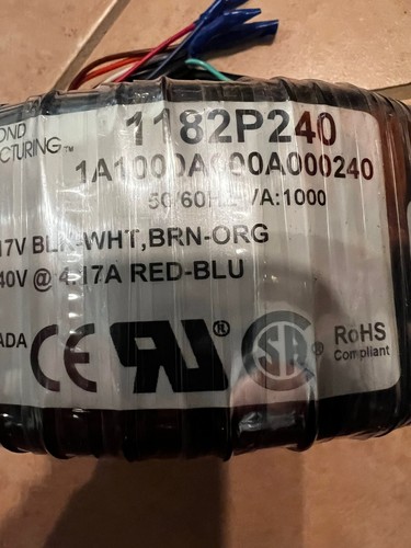 HAMMOND MANUFACTURING TRANSFORMER  1182P240 TOROIDAL POWER - Picture 2 of 7