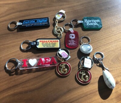 Random Lot of 10 Mixed Pre Owned Keychains