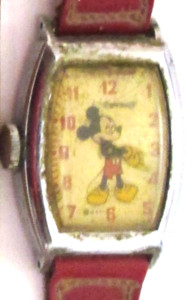 INGERSOLL Mickey Mouse Original Watch 1940's US Time Rare Vintage Antique WDP