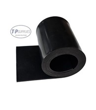 Solid Black Nitrile NBR Rubber Strip - various lengths, widths and thicknesses