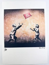 Banksy Original Vintage Art Print Lithograph Signed Limited COA