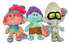 TROLLS Band Together 3 Plush Set 13' NEW -Branch, Poppy, Diamond