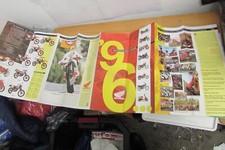 1996 HONDA SALES BROCHURE POSTER VFR RC XL600 NH50 NSR125 RVF CBR1000