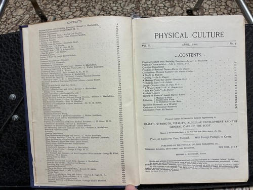 Physical Culture magazine Volume 1-3 1899-1900 RARE Birth Control Beefcake + - Picture 9 of 24
