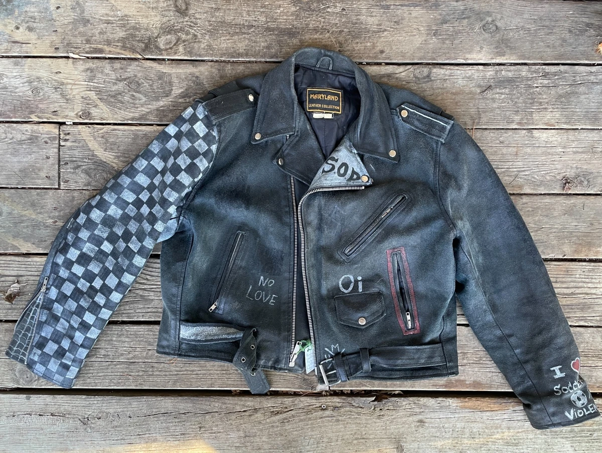 Vintage leather hotsell motorcycle jacket ebay