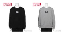 Marvel X Azul Cruz JAPÓN Hombre Sudadera Manga Larga