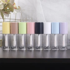 2-100pcs 6ml Clear Lip gloss Empty Containers Cosmetic Refillable Tubes Bottles