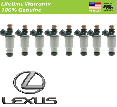 X8 Genuine Denso  Fuel Injectors  Lexus LS400 SC400 4.0L Shipped Priority Mail