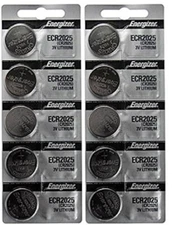 10 FRESH Genuine Energizer CR2025 ECR2025 3V Coin Button Batteries Fast Shipping