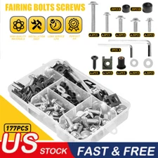 177pcs Fit For Yamaha Motorcycle M6 M5 Complete Fairing Bolts Kit Screws Nut Set