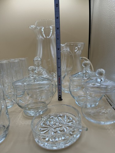 Large Lot - 19 Princess House Heritage Glassware - Pitchers, Cups & More - Picture 11 of 12