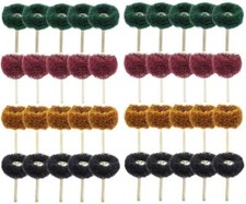 25mm 40 PCS Non-Woven Metal Polishing Buffing Wheel Burr Kit Set for Rotary Tool
