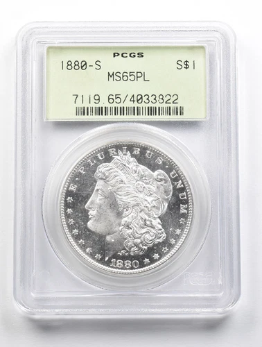 MS65 PL 1880-S Morgan Silver Dollar OGH PCGS PQ *3485