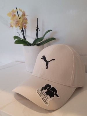 PUMA Beige Adjustable Solid Baseball Cap Hat