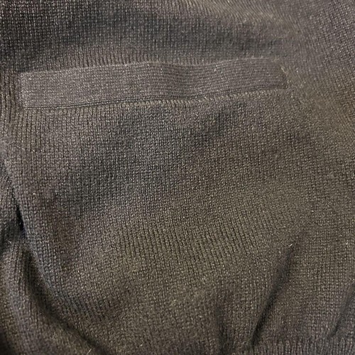 Burberry London Cardigan Black Wool Cashmere Blend Chest Logo - Picture 13 of 15
