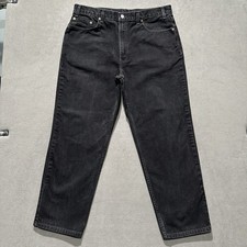 Vintage Levis 550 Jeans Mens 40x30 38x29 Black Relaxed Tapered Made In USA