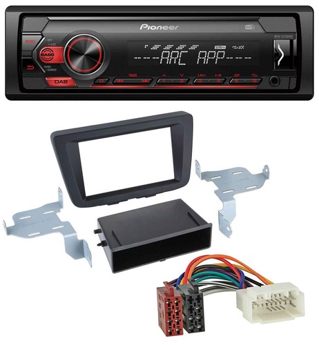 Pioneer DAB 1DIN MP3 AUX USB Autoradio für Suzuki Baleno (EW, ab 2016)