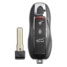 Remote Keyless Entry Key Fob Replacement Blade for Porsche 4b (KR55WK50138)