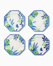 Lilly Pulitzer Set Of 4 Porcelain Appetizer Plates NIB B17