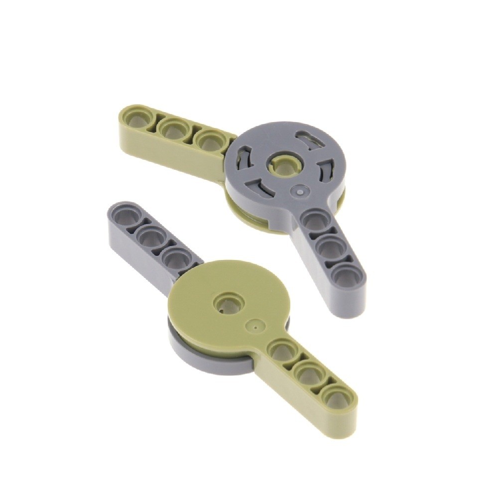 2x LEGO Technic Liftarm Turn Joint New Dark Gray Olive Rotation 44224 44225