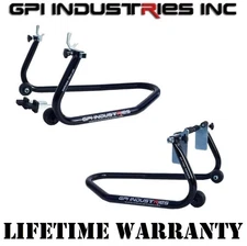 Universal motorcycle paddock race stands lifts - front and rear  for Sport Bikes