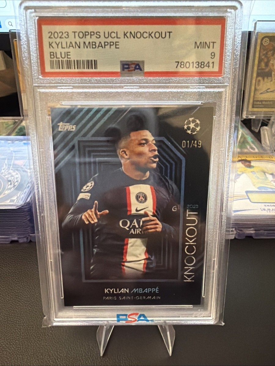 2022-23 Topps Knockout Blue- Kylian Mbappe PSG/Madrid/France- #/49