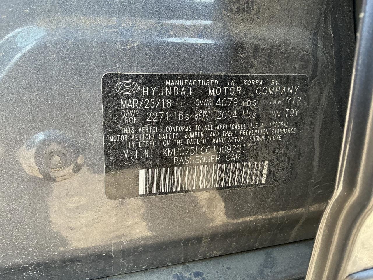 Hybrid Power Control Unit VIN C 8th Digit Hev Fits 17-19 IONIQ 833324