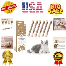 3 Pack Natural Silvervine Sticks Cat Toys, Catmint Silvervine Blend Sticks, C...