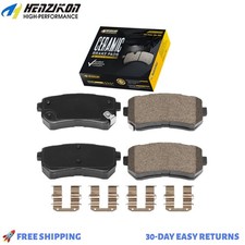 Rear Brake Pads w/Hardware for 2006 2007 2008 2009 2010 2011 Kia Rio 5 1.6L
