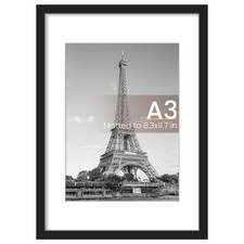 A3 Picture Frame, Display Pictures 8.3x11.7 with Mat or 11.7 x 16.5 Without, ...
