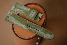 Distressed handmade green Canvas PAM Officine Panerai strap size 26/26 any size