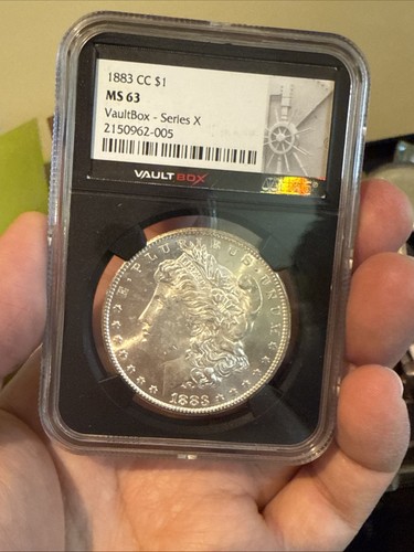 1883-CC Morgan Silver Dollar NGC graded MS 63 Blast White Looks PL vault Box x! - Picture 8 of 8