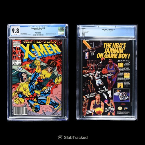 UNCANNY X-MEN #277 CGC 9.8 JIM LEE CHRIS CLAREMONT NEWSSTAND (5)