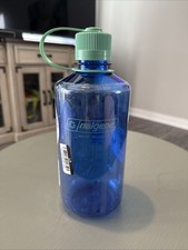 Nalgene Sustain 32oz Narrow Mouth Water Bottle BPA-Free Cornflower Blue New!