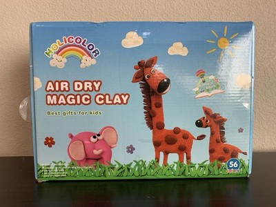 Air Dry Magic Clay By Holicolor New 56-Colors Includes Tools Props Tutorial Book