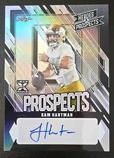 2024 Leaf Heroes & Prospects SAM HARTMAN Auto 7/20 #AP-SH1 Notre Dame Commanders