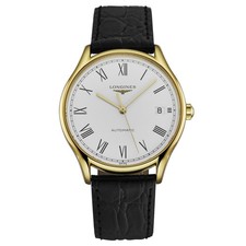 Orologio automatico Longines donna 'Lyre' quadrante bianco cinturino pelle L4.860.2.11.2