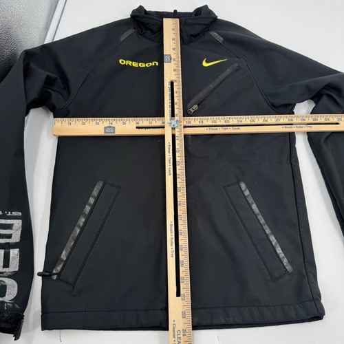 Chaqueta Nike Oregon Ducks Banda de Marcha Cremallera Completa Negra Amarilla Para Hombres XS Softshell - Imagen 9 de 13