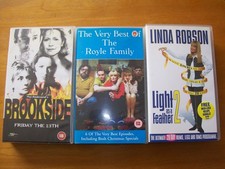 VHS x3 - Brookside, The Royle Family and Linda Robson video tapes