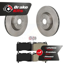 Front Disc Brake Rotors And Semi-Metallic Pads Kit For 2017-2020 Subaru BRZ