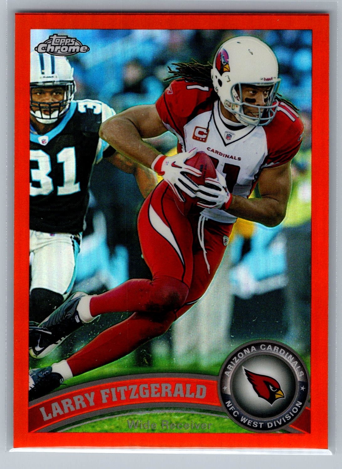 2011 Topps Chrome - Orange Refractor Larry Fitzgerald #80 - HOF NM-MT