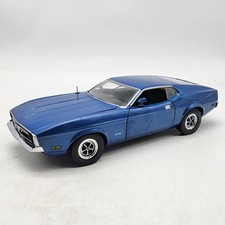Sun Star 1:18 1971 Ford Mustang Sportsroof Blue Hard To Find Rare Collectors