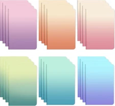 Ddaowanx Notebooks,Lined Paper Journals in Bulk, 72 Pages, 36 Gradient 