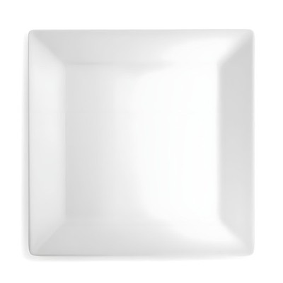 Q Squared Diamond Square Dinner Plate White 5 Inch 10 Standard Modern Gloss