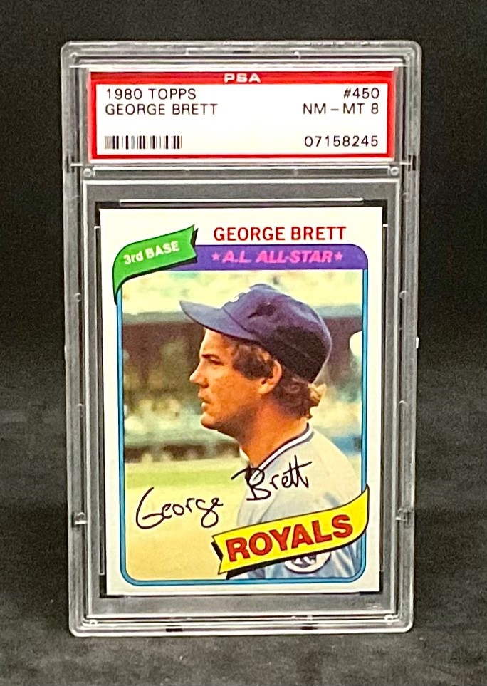 1980 Topps George Brett #450 Royals Baseball Card PSA 8 NM-MT