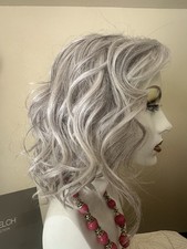   EDITOR  S PICK ELITE  Raquel Welch RL56/60 Silver Lace Front Mono Top Was 616   